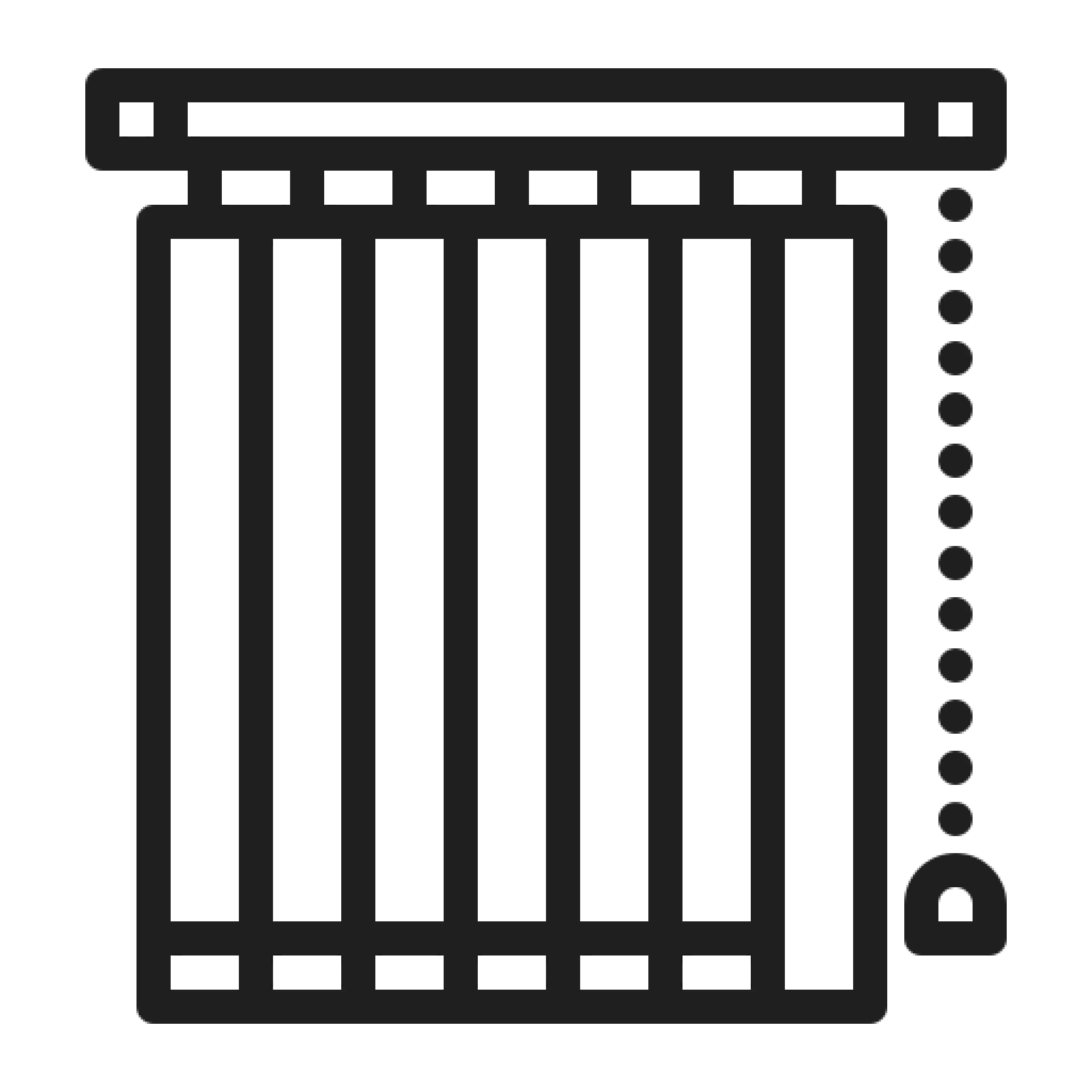 Vertical blind installation